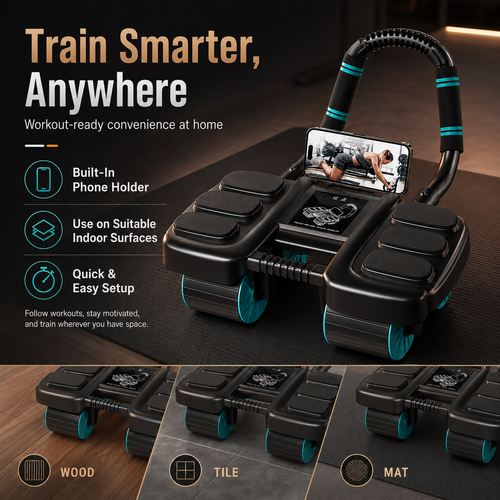 CoreGlide™ Pro – Automatic Rebound Ab Trainer.