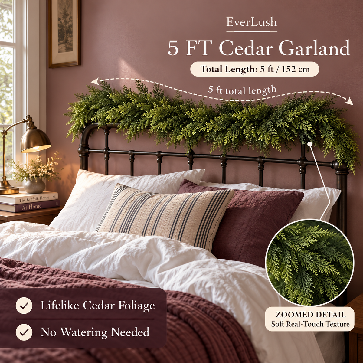EverLush™ Real-Touch Cedar Garland