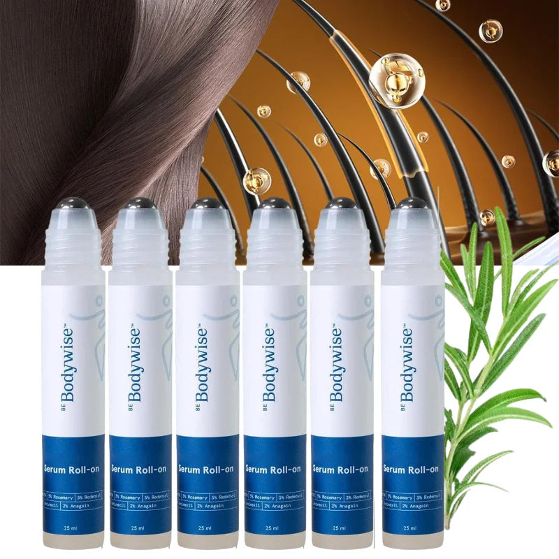 Be Bodywise 3% Natural Rosemary Extract For Thicker Hair Roller 25ml Lightweight Roll On Hair Thickening Treatment Hair Care