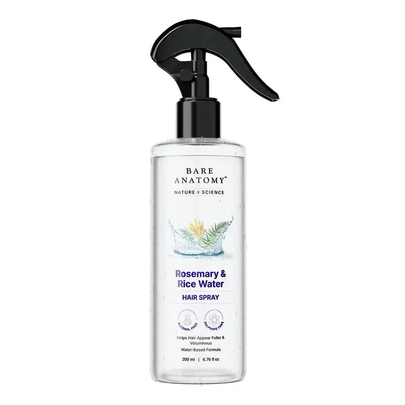 Nature x Science Rosemary Water and Rice Water |100% Natural Extract | Soft & Smooth Hair Non-Greasy & Fast Absorbing | 200 ml