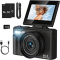 180 Degree Rotatable 3inch UHD Screen 4K Video Digital Camera With Auto Focuses Flash 40JB